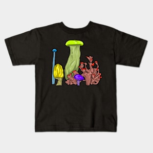 MUSHROOMS SOCIETY Kids T-Shirt